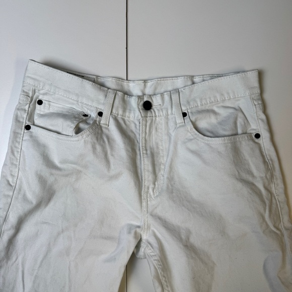 Levi’s White Straight-Leg Jeans - Picture 3 of 4